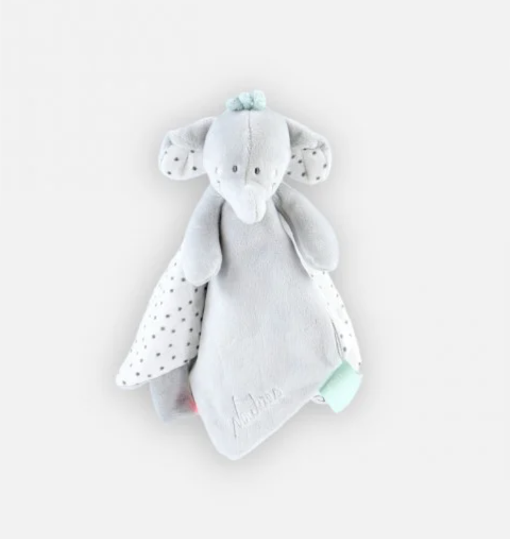  - anna and milo - comforter elephant grey white 25 cm 